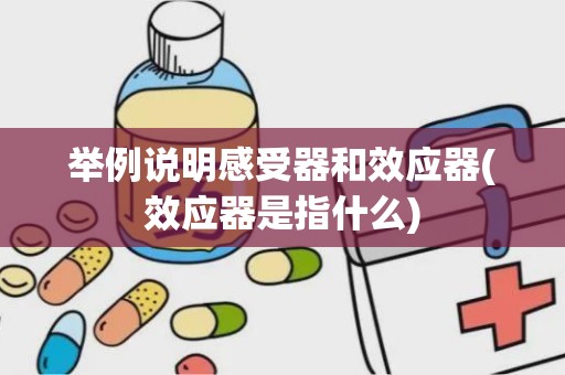 举例说明感受器和效应器(效应器是指什么)