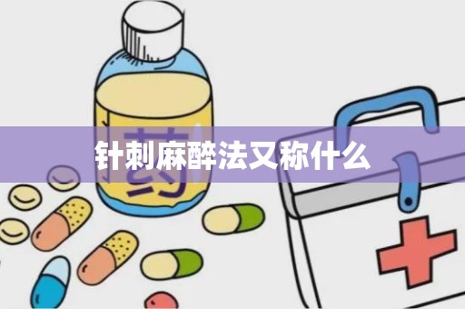 针刺麻醉法又称什么